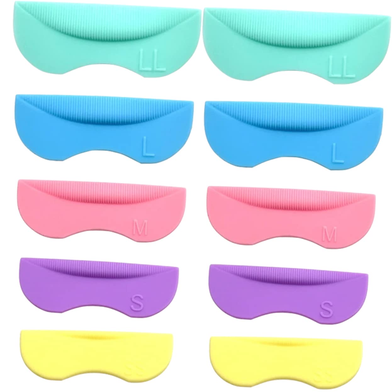 FOMIYES Silicone Eyelash Patch - False Eyelash Holder & Lash Lift Tool Kit with 5 Pairs of Reusable Pads - Perfect for Eyelash Extensions, Perming, and Professional Salon Use