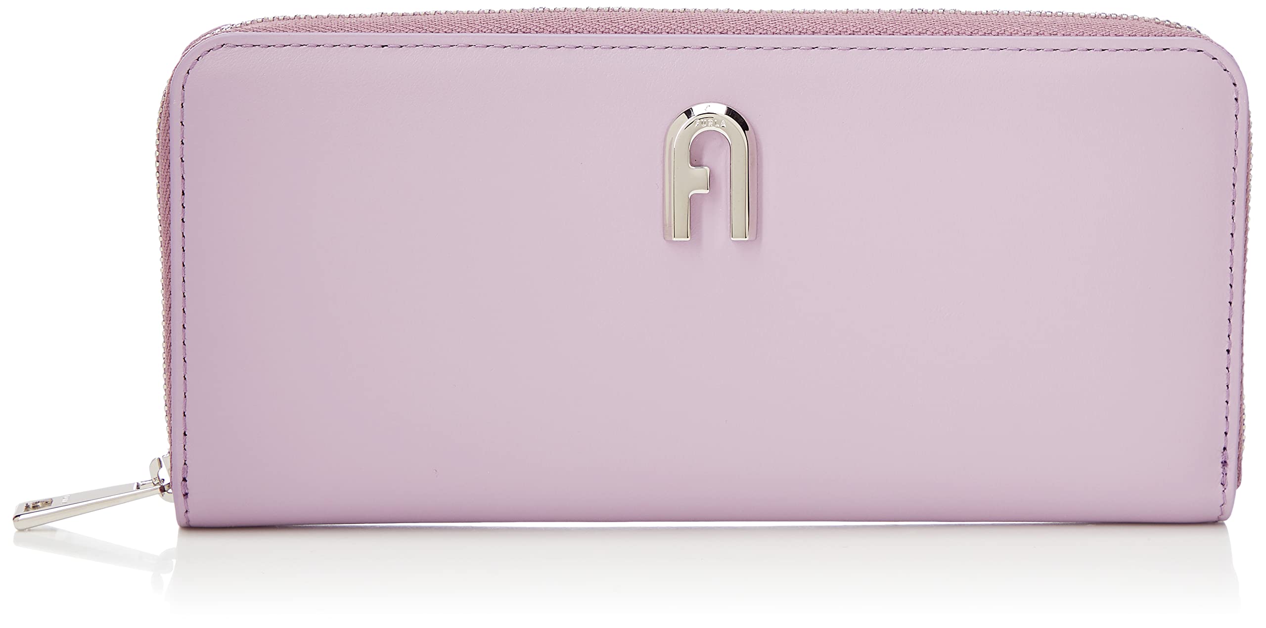 Furla IRIS (1003-IRI00) Women's Zip Around Slim Wallet - FURLA MOON XL Leather Wallet for Women | Perfect for Everyday Use, Travel & Gift Giving