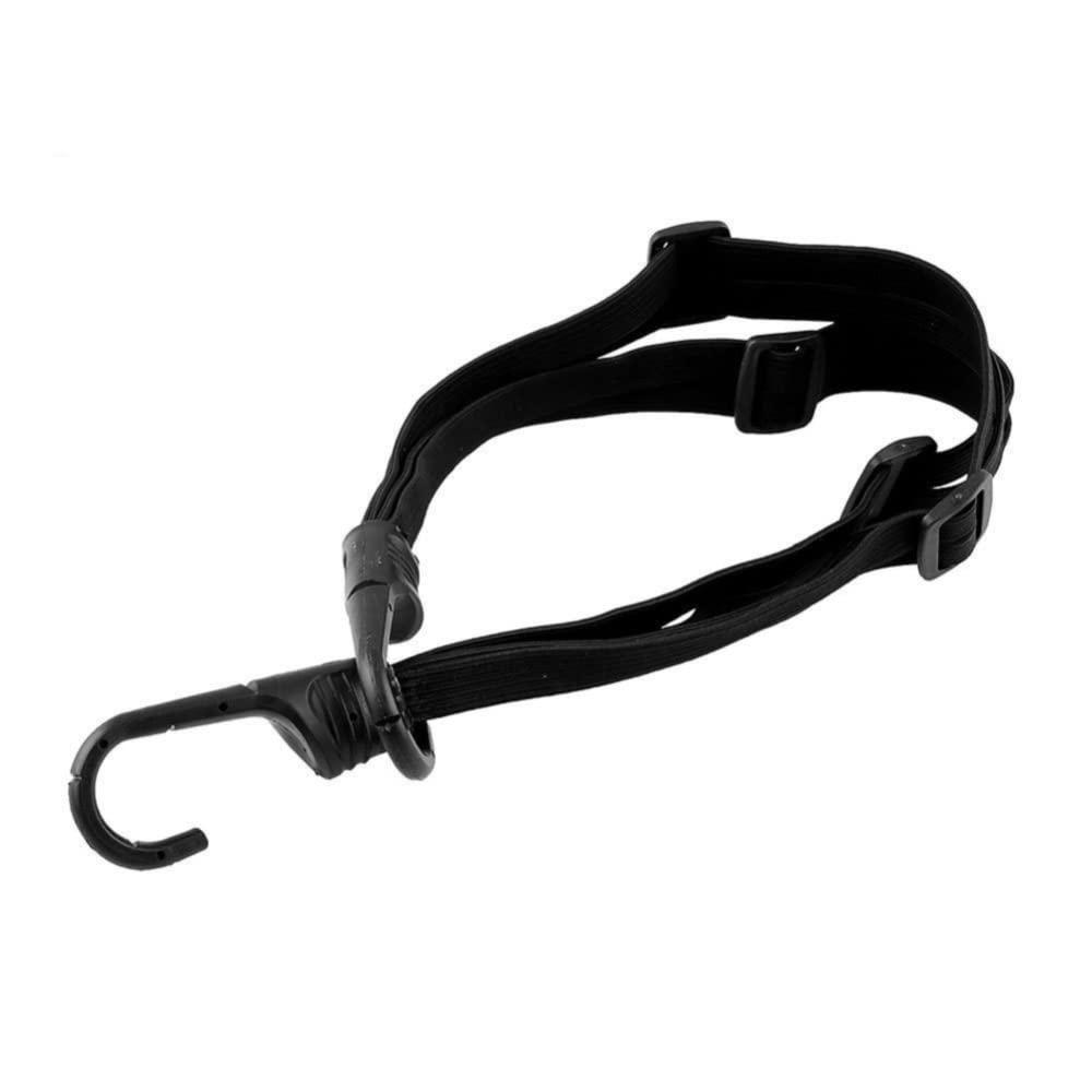 Universal Motorcycle Bungee Cord - 63cm Retractable Helmet Strap with Hook for Secure Luggage & Gear