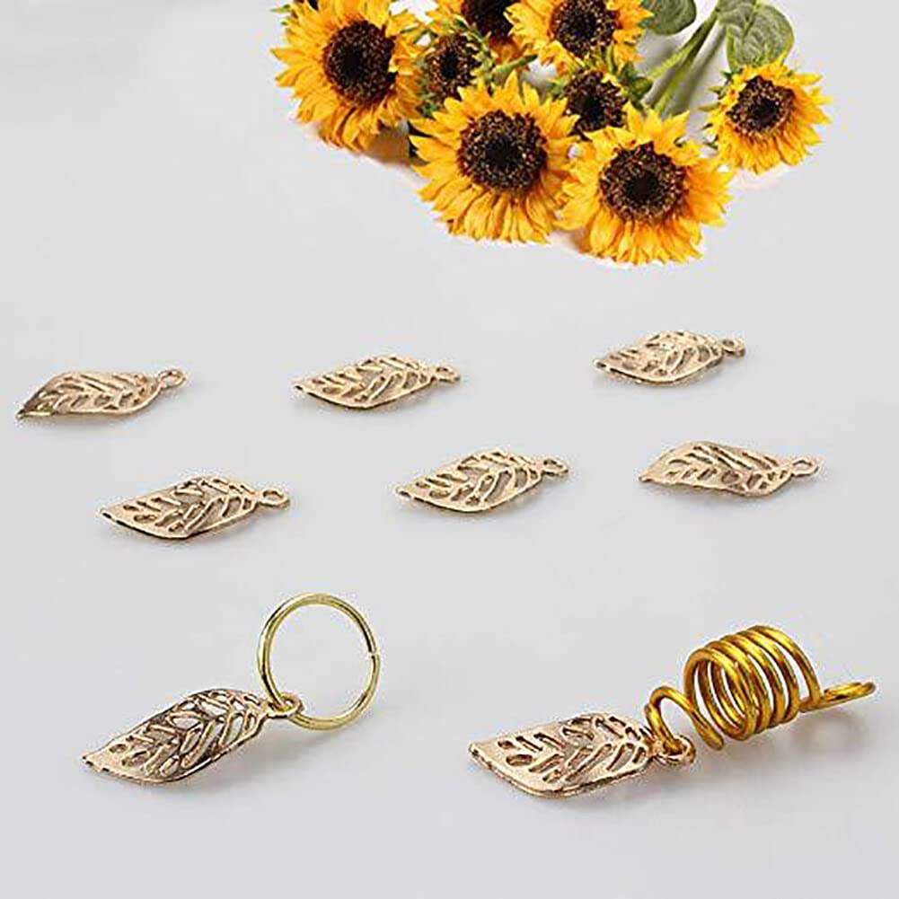 Metal Hair Beads & Coil Clips - Dreadlock Braid Rings & Jewelry Accessories for Women - Perfect for Boho, Festival, and Everyday Hairstyles
