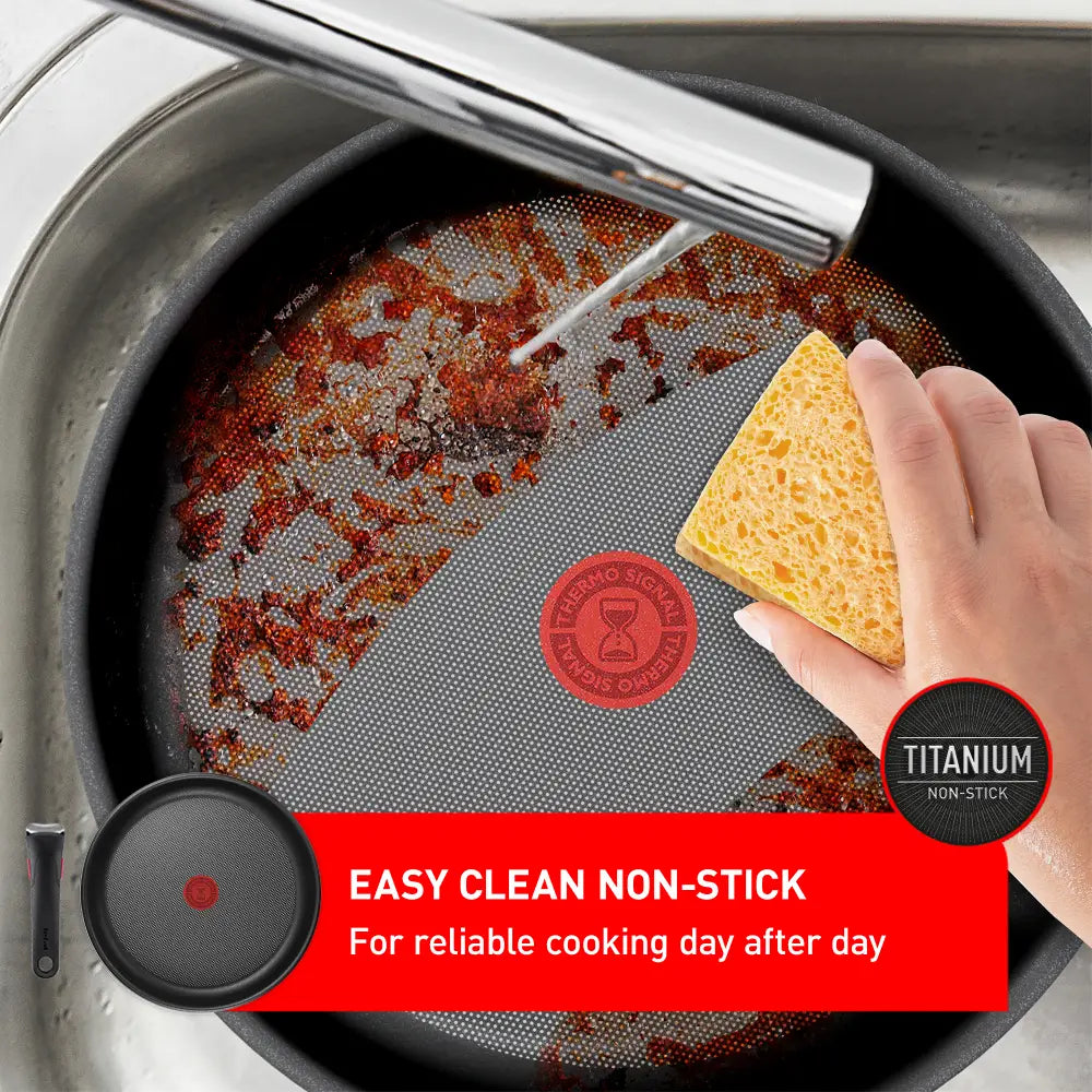 Tefal Ingenio Cook Eat Stackable Non-Stick Cookware 15-Piece Set - Perfect for Small Kitchens & Easy Storage | Induction Compatible Pots & Pans for Everyday Cooking