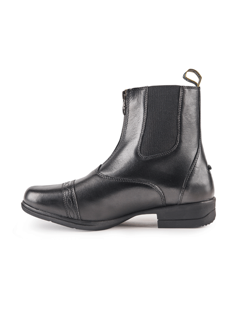 Moretta Rosetta Genuine Leather Jodhpur Boots for Women - Stylish Ankle Riding Boots with Side Zipper - Perfect for Equestrian, Casual Wear & Outdoor Activities