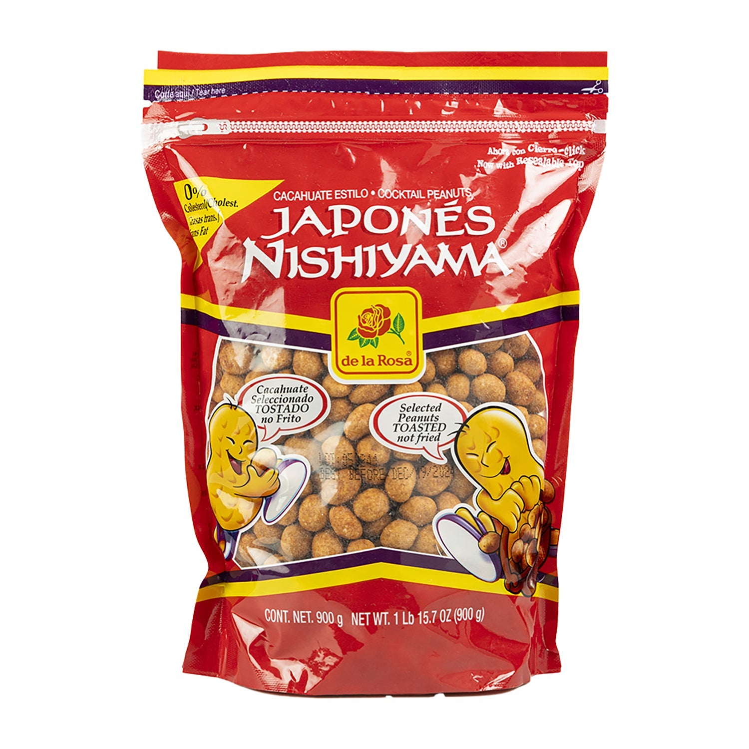 De La Rosa Japanese Peanuts 900g Bag - Crunchy Snack for Parties, Movie Nights & On-the-Go Munching