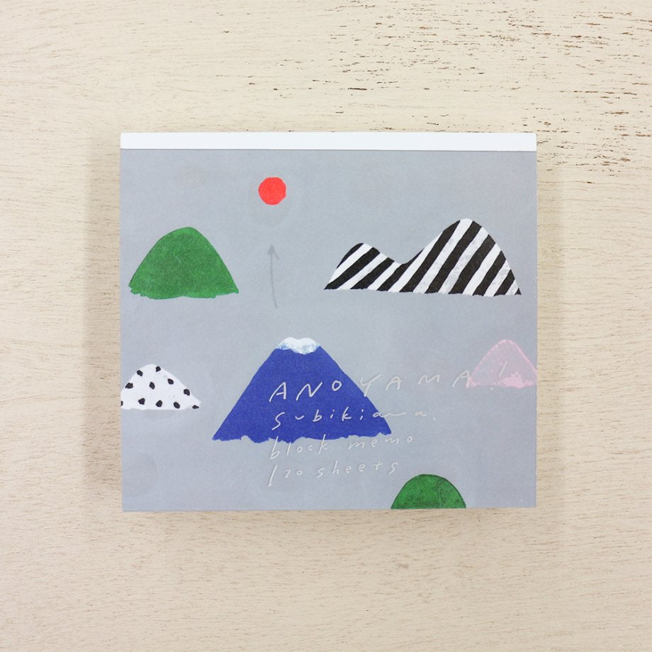 ANOYAMA Mountain Block Memo Pad - 120 Sheets Sticky Notes for Office, School & Home Organization - Cute Memo Pads for Desk, Planner & Bulletin Board