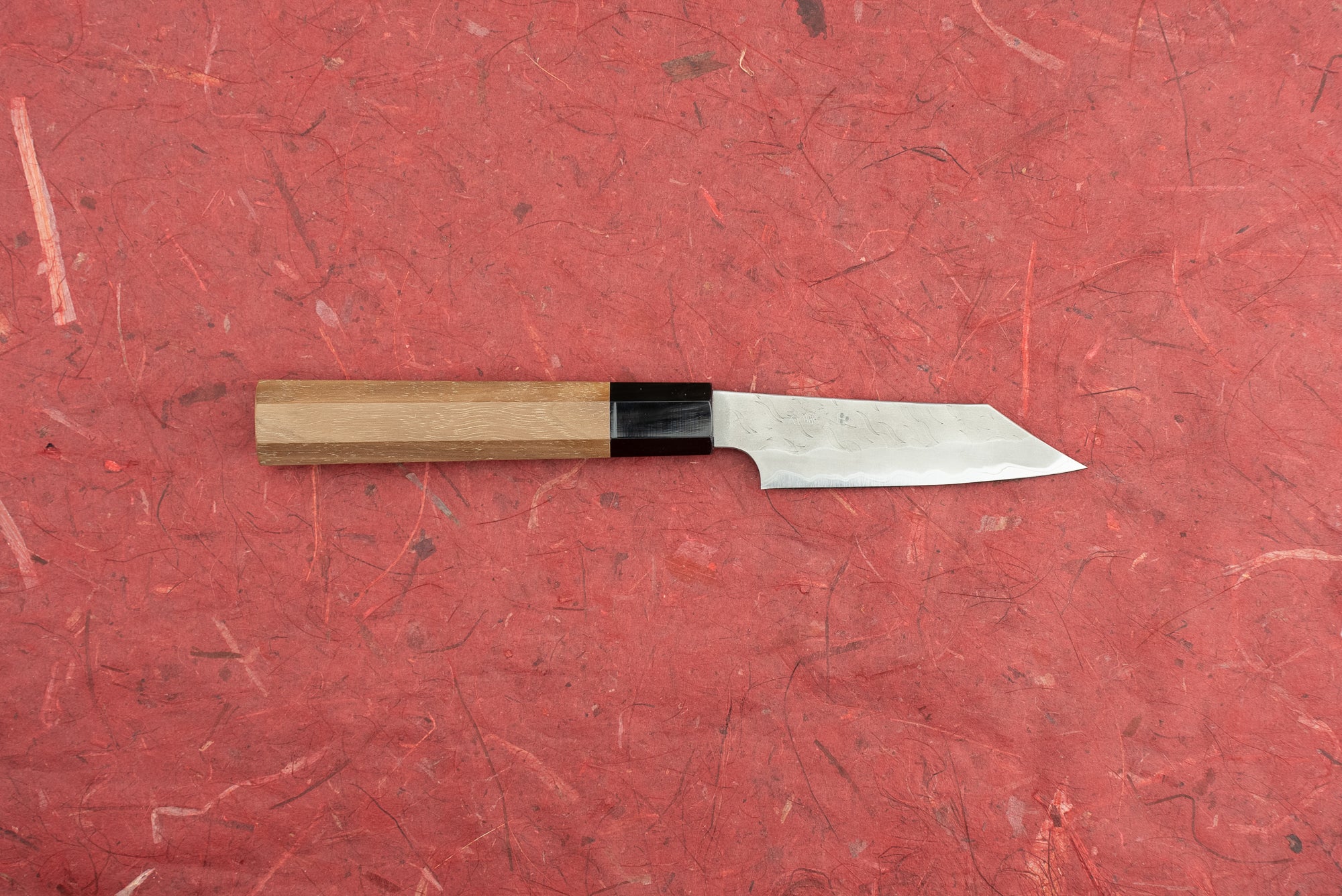 Nigara AS/S Tsuchime Kiritsuke Petty Knife 95mm - Premium Japanese Kitchen Knife for Slicing, Peeling & Precision Tasks - Perfect for Home Chefs & Sushi Enthusiasts