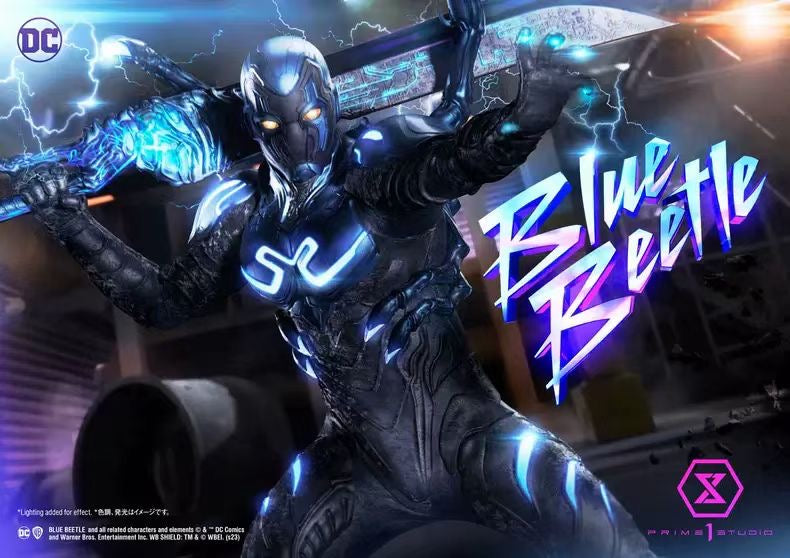 Prime1Studio Blue Beetle Collectible Statue - DC Comics Superhero Figure for Display & Decoration - Perfect for Home, Office & Fan Collections