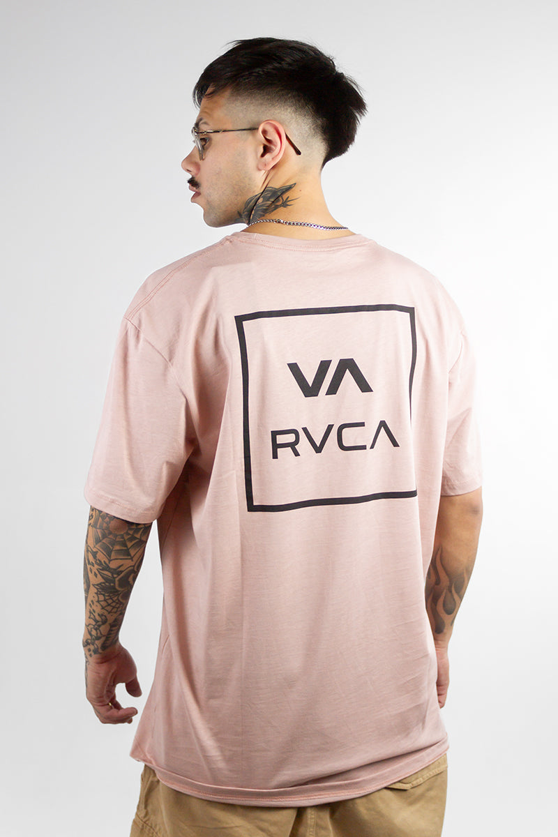 RVCA Men's MC VA All The Way T-Shirt - Soft Cotton Short Sleeve Tee for Casual Wear & Street Style (Rose) - Perfect for Everyday Outfits, Gym, and Weekend Adventures
