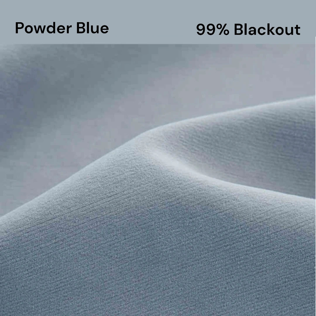 Isabel Plush Chenille Thermal Blackout Curtains for Bedroom - Custom Size, Noise Reducing, Energy Efficient, 100% Light Blocking for Better Sleep & Privacy