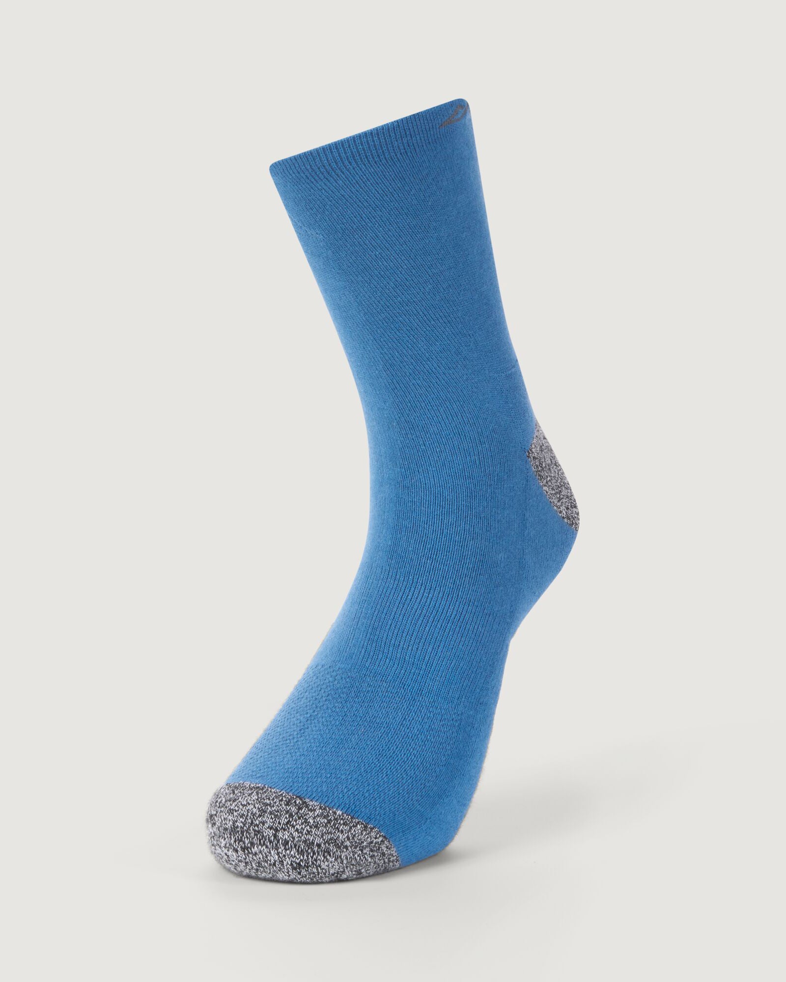 Accion driMOTION Quarter Crew Socks 2-Pack - Black/Blueridge - Moisture-Wicking Athletic Socks for Running, Hiking & Workout