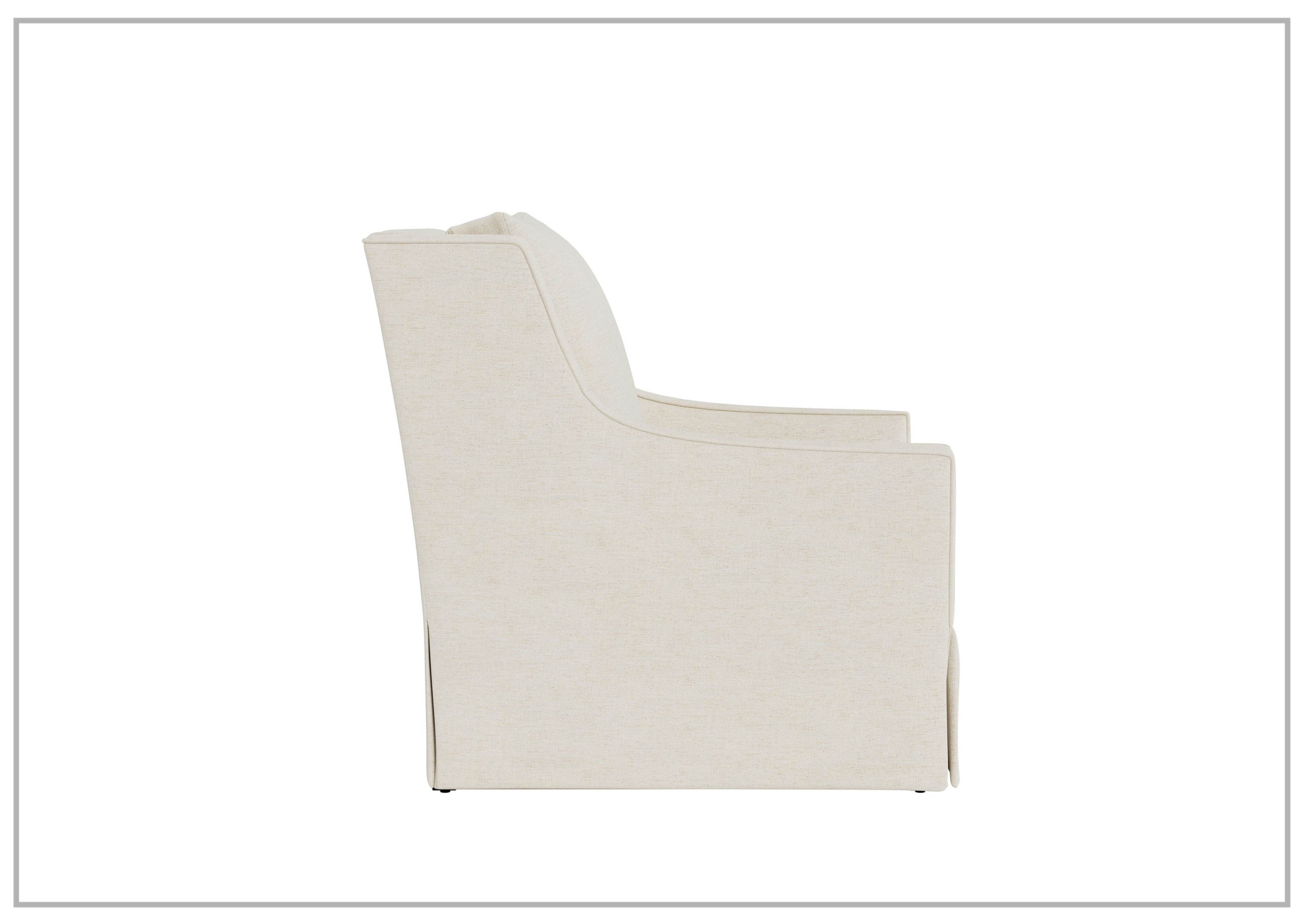 Universal Hudson Fabric Swivel Chair - Beige Rectangular Office Chair with Ivory Finish for Home, Office & Conference Room Comfort