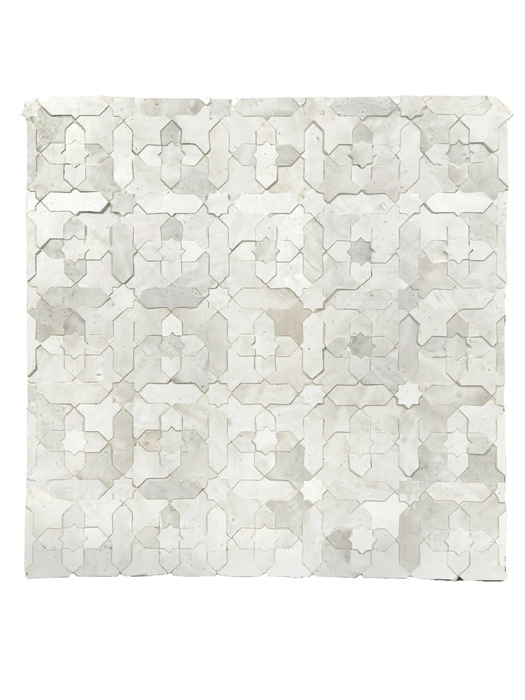 Handmade Moroccan Zellige Mosaic Tiles - Authentic Geometric Patterns for Kitchen Backsplash, Bathroom & Pool Design