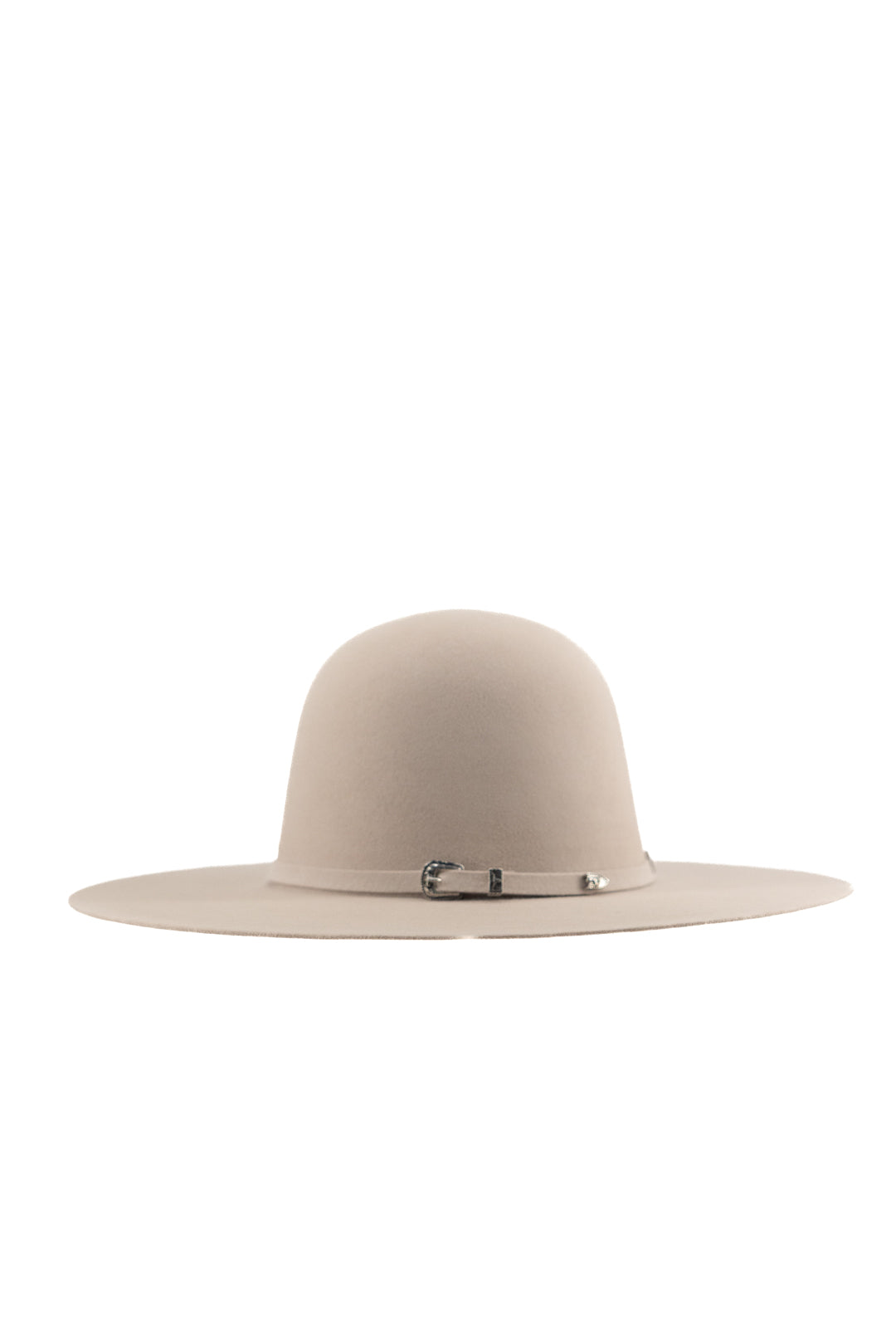 Rock'em 4X Taupe Open Crown Felt Cowboy Hat for Men & Women - Western Rodeo, Outdoor Riding, Country Music Festivals & Sun Protection