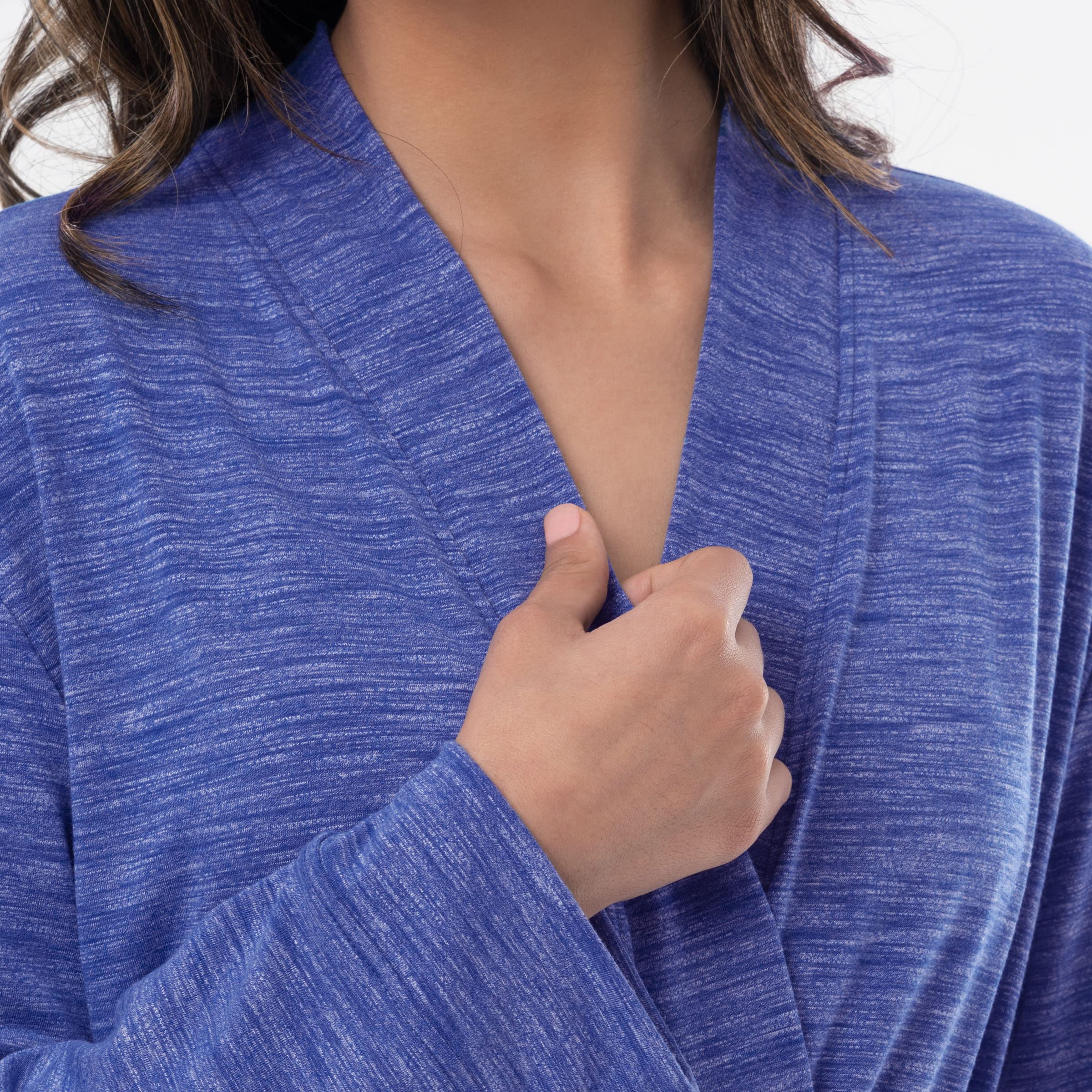 Fruit of the Loom Women's Breathable Cotton Robe - Soft & Comfortable Bathrobe for Spa, Lounge & Relaxation at Home