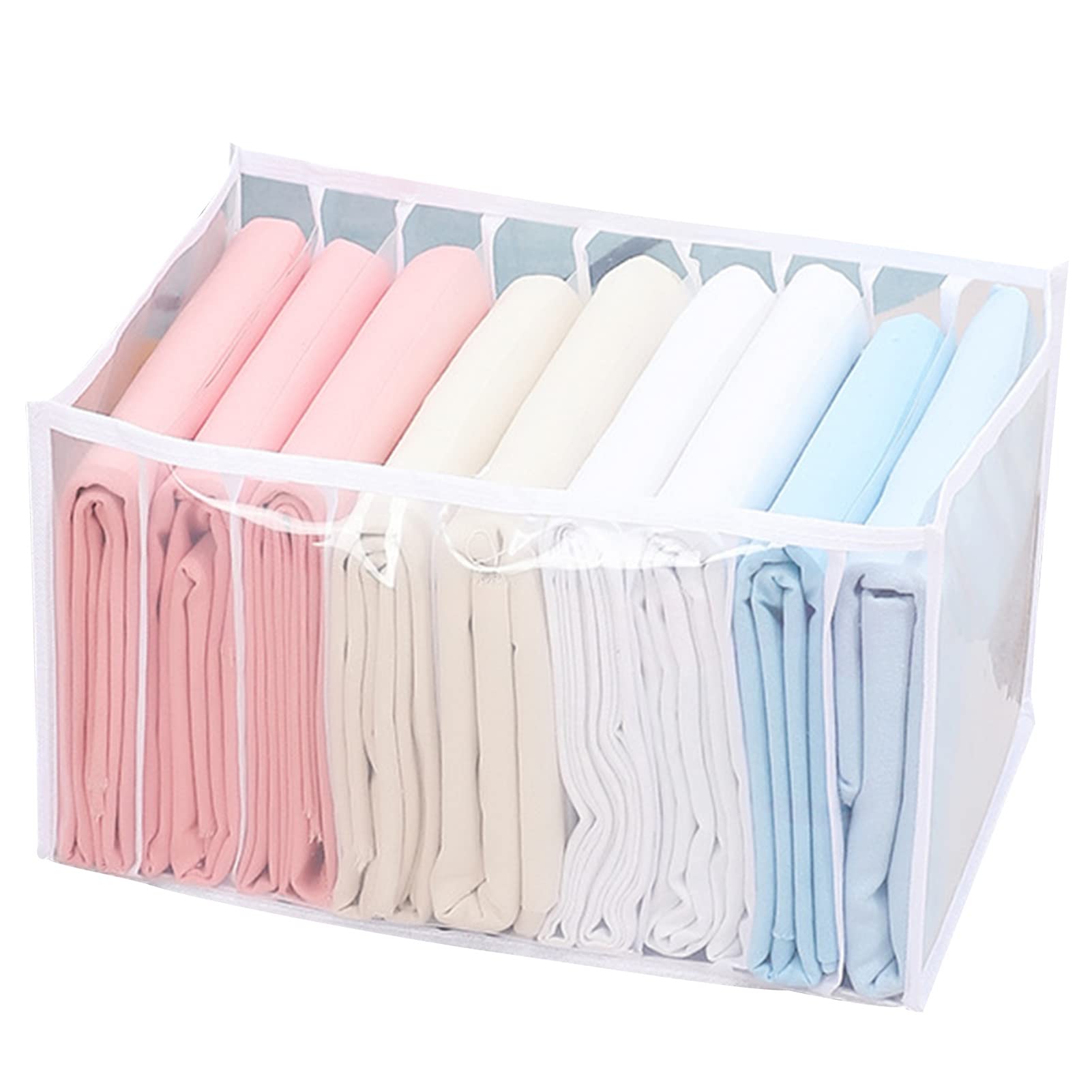 US Storage Holder & Organizer Box - Large Capacity Multi-Grid Clothes Storage Container for Home & Closet Organization | Perfect for Bedroom, Closet, and Travel Use