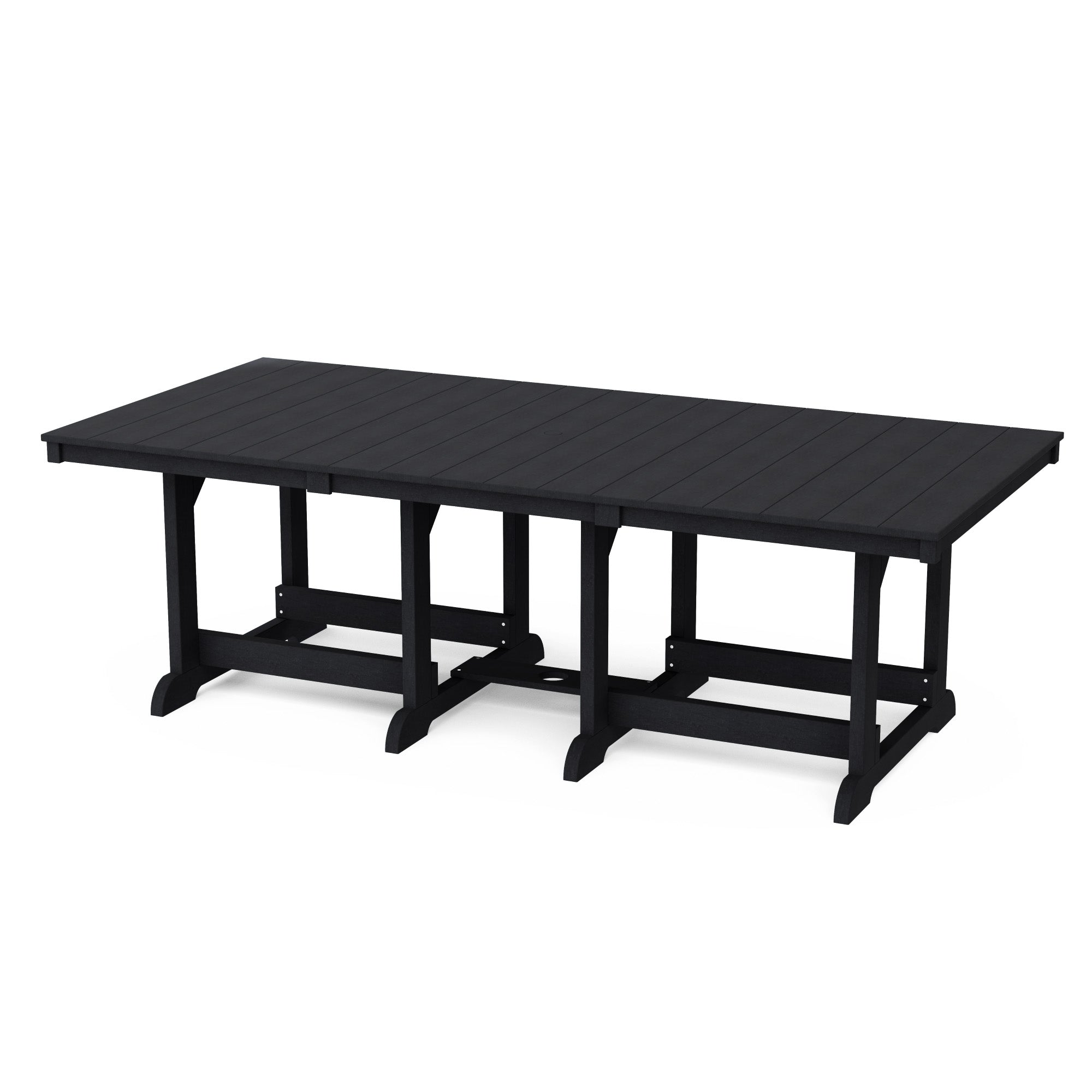 Heritage 44x96 Inch Solid Wood Dining Table - Large Farmhouse Style Dining Room Table for 8-10 People - Perfect for Family Gatherings & Dinner Parties