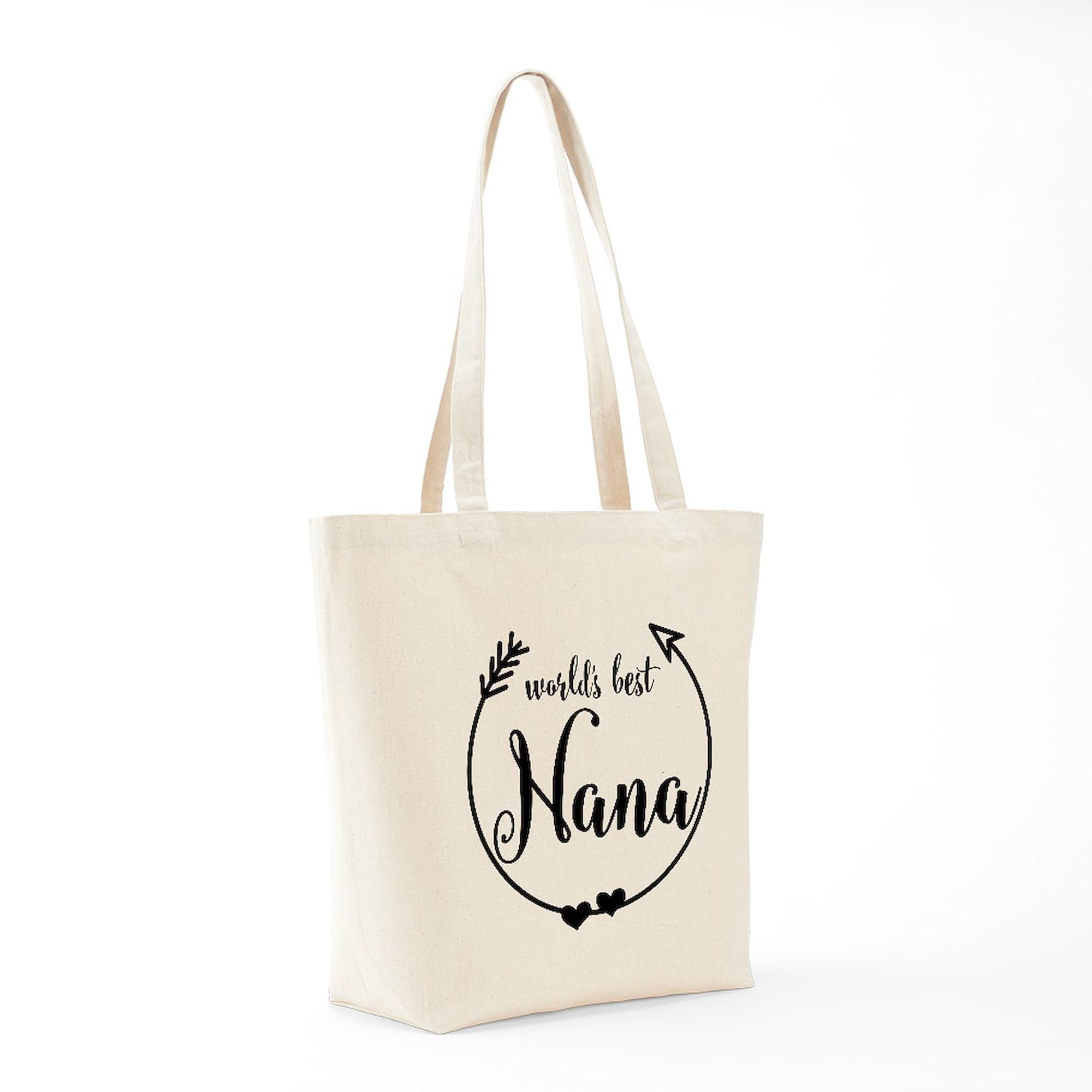 World's Best Nana Natural Canvas Tote Bag - Reusable Grocery Shopping Bag for Women, Eco-Friendly Cotton Market Tote Perfect for Groceries, Beach, Work & Daily Use