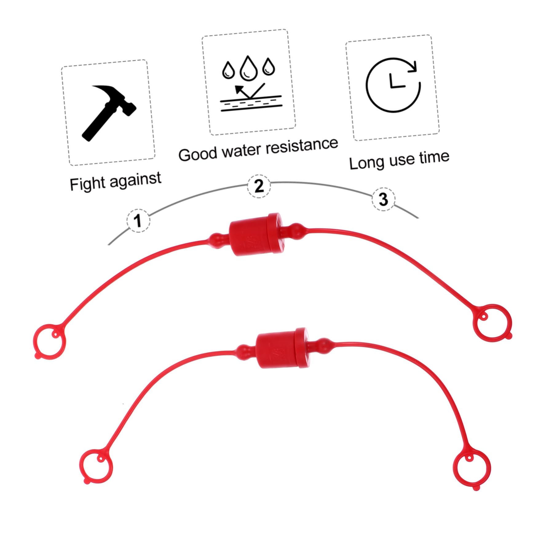 MUCKLILY 4 Sets Hydraulic Quick Connector Caps - Heavy Duty Dust Plugs for Hydraulic Fittings, Durable Material, Easy Installation - Perfect for Construction Equipment, Agricultural Machinery & Industrial Hydraulic Systems