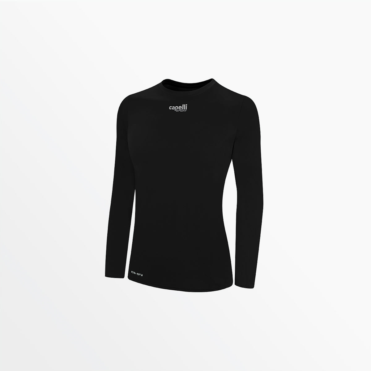 Women's Basic Crew Neck Long Sleeve Polyester T-Shirt - Soft Comfort Fit Casual Top for Everyday Wear, Work & Layering