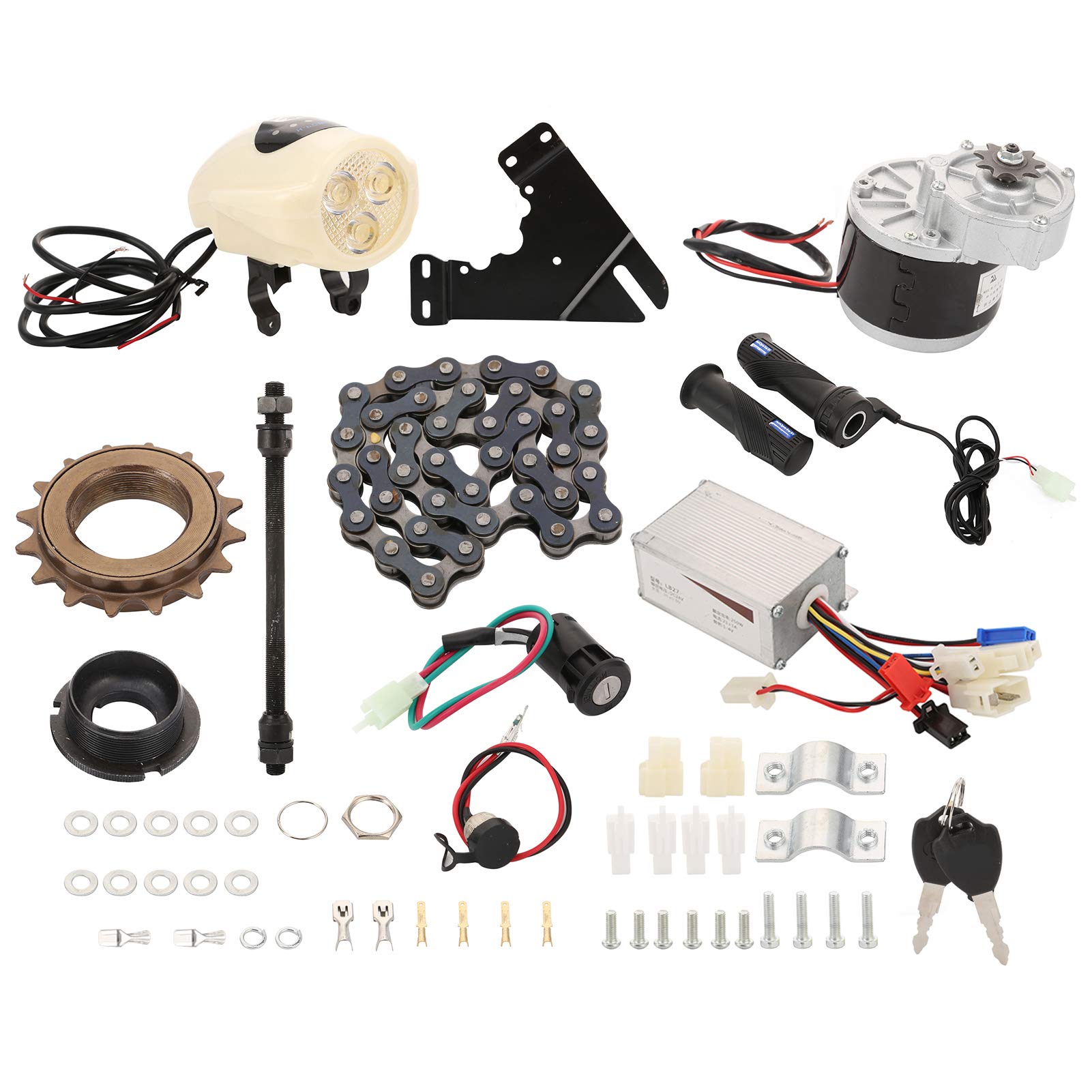 VGEBY 24V 250W Electric Bike Conversion Kit - Complete E-Bike Upgrade Kit for Mountain Bikes & Commuter Bicycles | DIY Electric Bike Modification Accessories for Urban Commuting & Off-Road Adventures