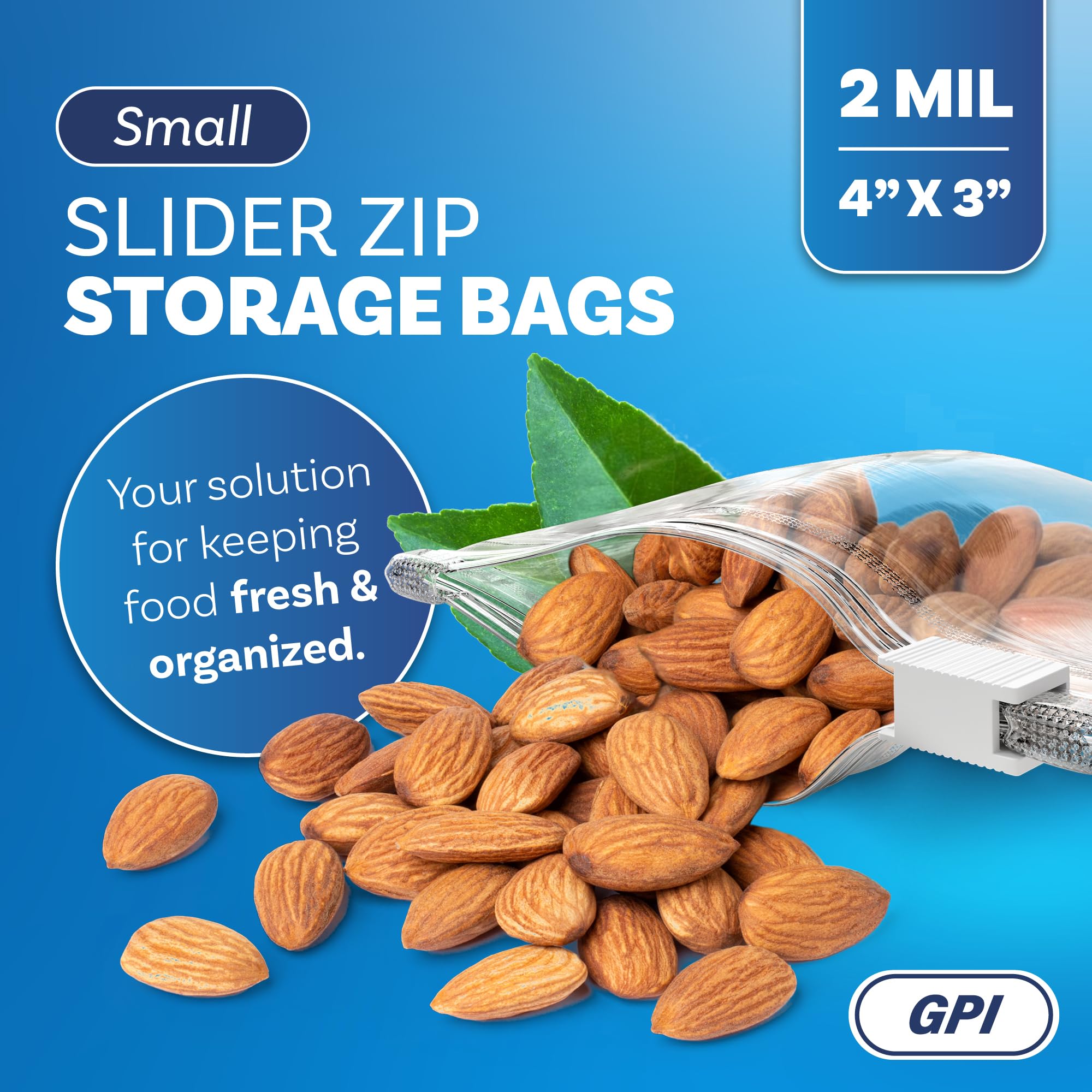 1000 Count Slider Zip Food Storage Bags - 4