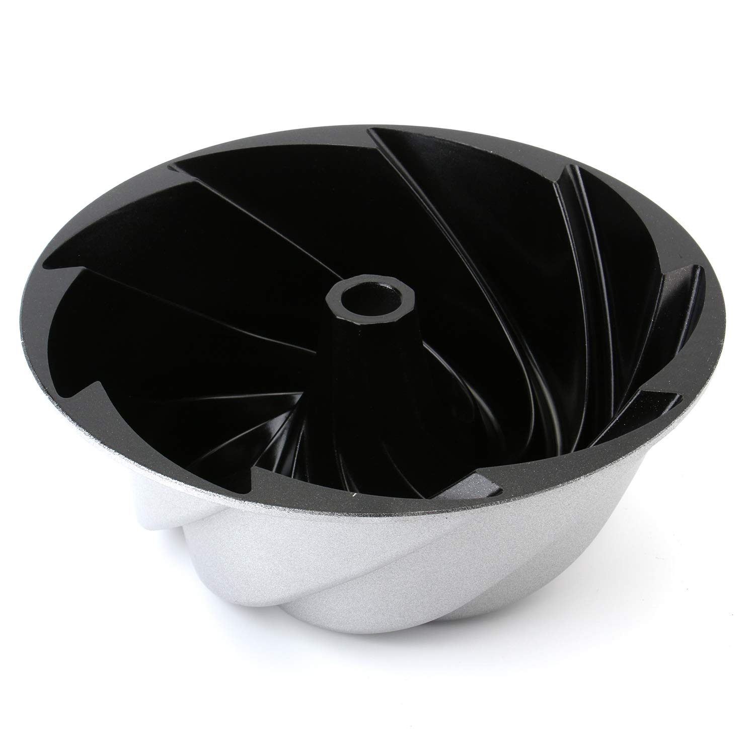 Tosnail 9-Inch Non-Stick Fluted Round Cake Pan - Heavy Duty Baking Pan for Bundt Cakes, Pound Cakes, Desserts - Perfect for Home Baking, Parties & Holiday Treats