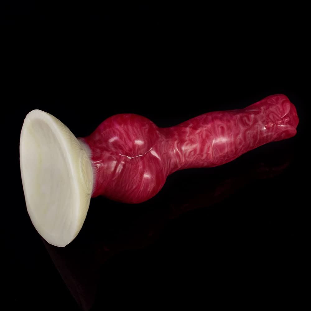 Premium Liquid Silicone Alien/Fido Dildo with Strong Suction Cup - Realistic BeHorny Adult Sex Toy for Solo Play & Couples Intimacy - Waterproof & Body-Safe for Shower, Bedroom & BDSM Scenes