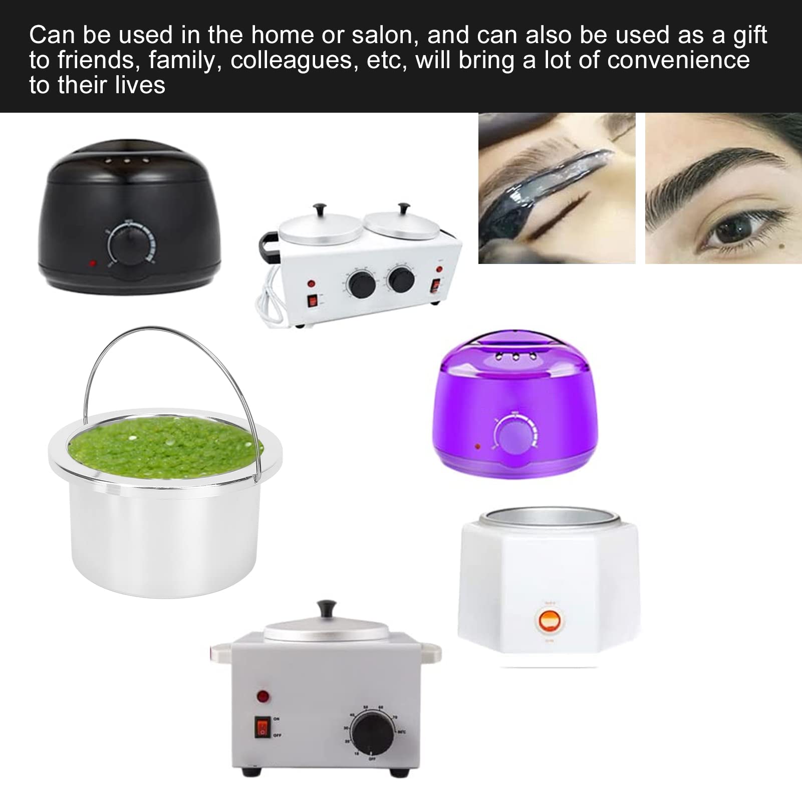 100mm Wax Warmer Replacement Pot - Portable Inner Wax Bowl for Hair Removal Machine | Durable Wax Melting Container for Salon & Home Use | Perfect for Professional Waxing & DIY Hair Removal