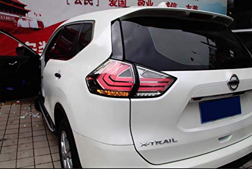 2014-2019 Nissan Rogue LED Tail Lights Assembly - Pair of DRL Brake Reverse Back Up Rear Lamps | Waterproof & Durable for Night Driving & Enhanced Safety