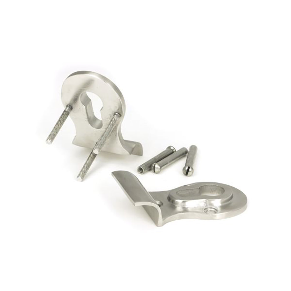 Stainless Steel Satin Finish Euro Cylinder Latch Pull - Durable Back to Back Handle for Cabinet, Drawer & Furniture - Perfect for Home, Office & Commercial Use