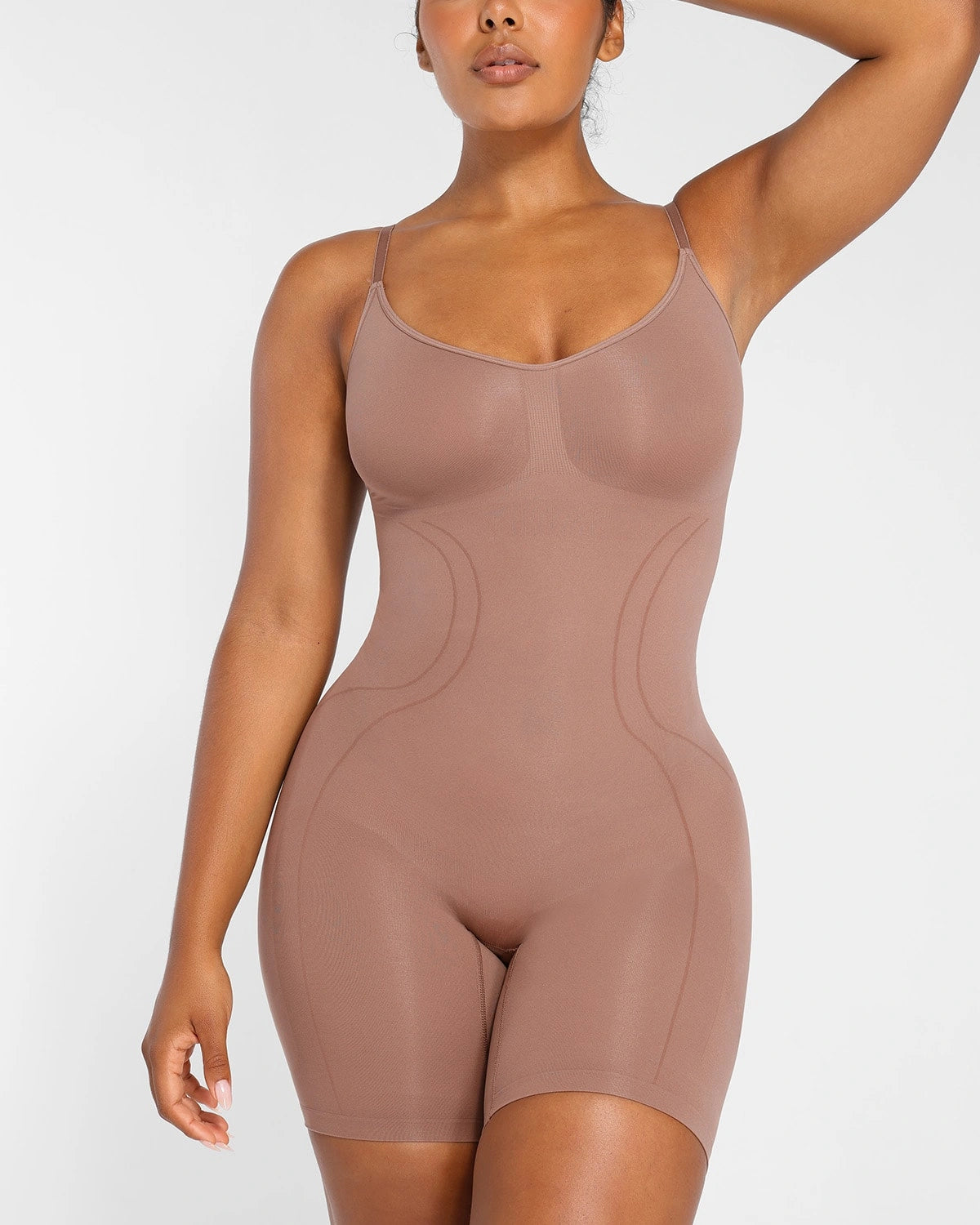 Seamless Smoothing Bodysuit for Women - Tummy Control Shapewear - Comfortable Slimming Undergarment - Perfect for Dresses, Workouts & Everyday Wear