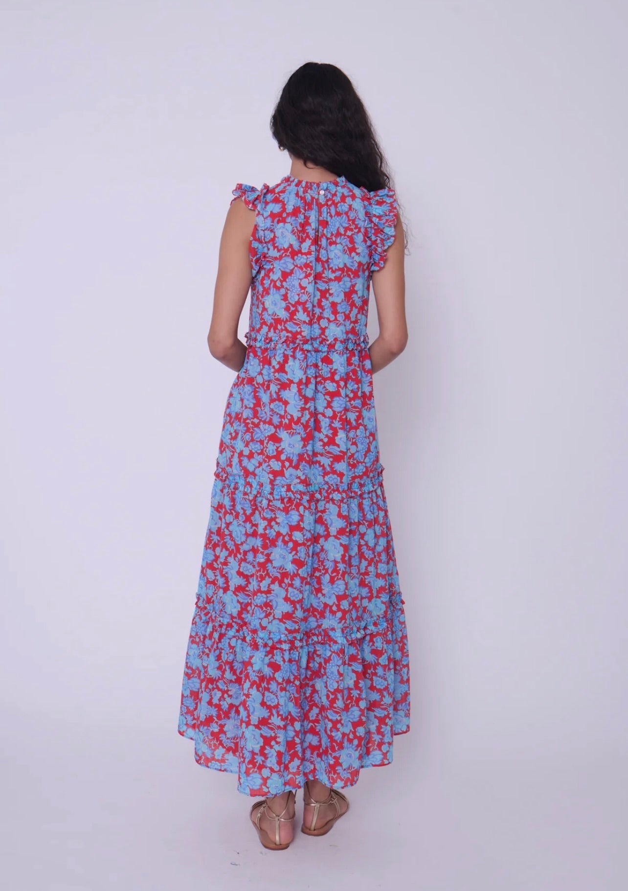 Poppy Maxi Dress - Floral Print Long Summer Dress for Women | Perfect for Beach, Vacation & Casual Outings