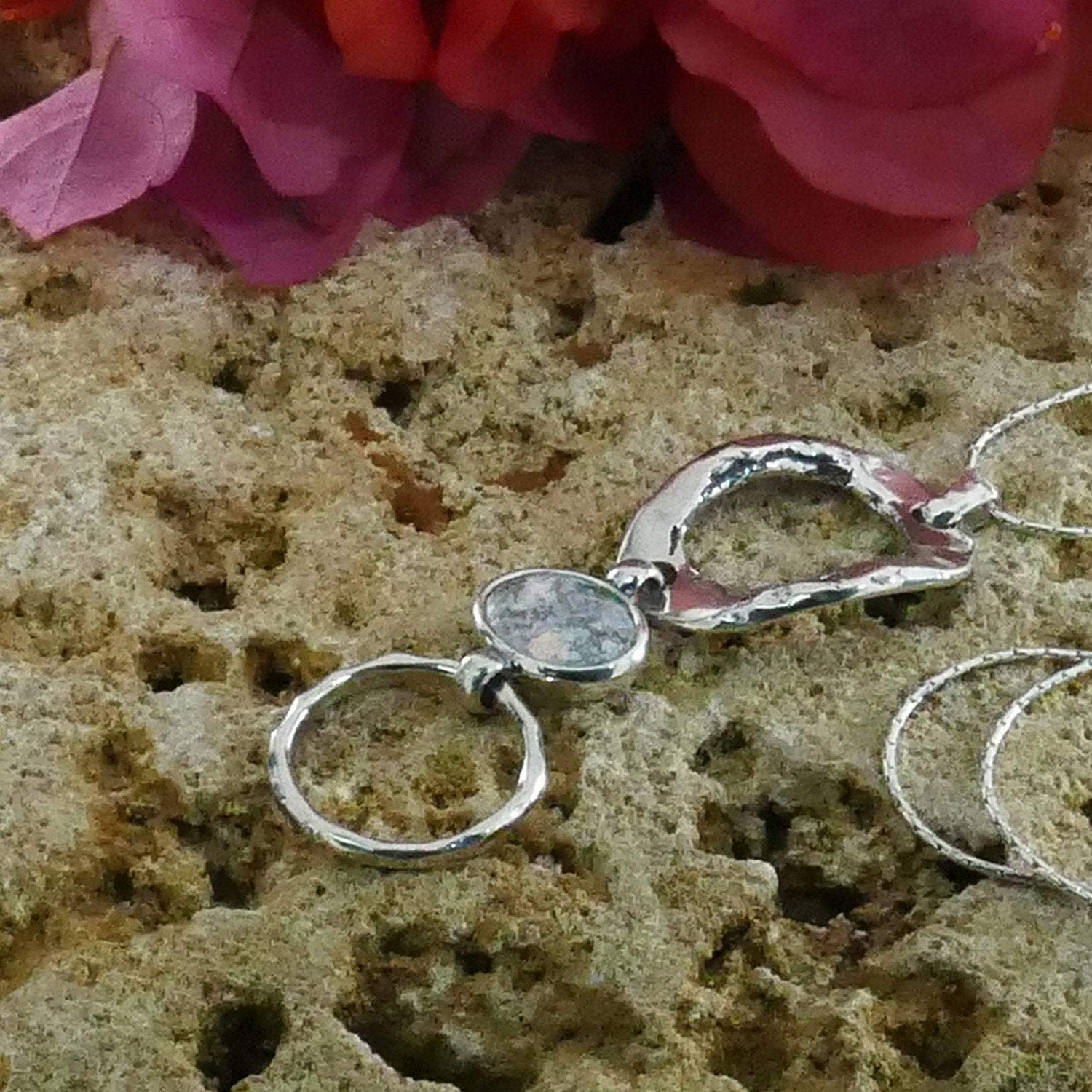 Ancient Roman Glass Pendant Necklace - Handcrafted 925 Sterling Silver Jewelry for Women, Perfect for Gifts, Weddings & Special Occasions