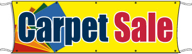 Large Outdoor Carpet Sale Banner - Durable Vinyl Sign for Yard, Garage & Driveway Sales - Perfect for Advertising Clearance Events & Promotions