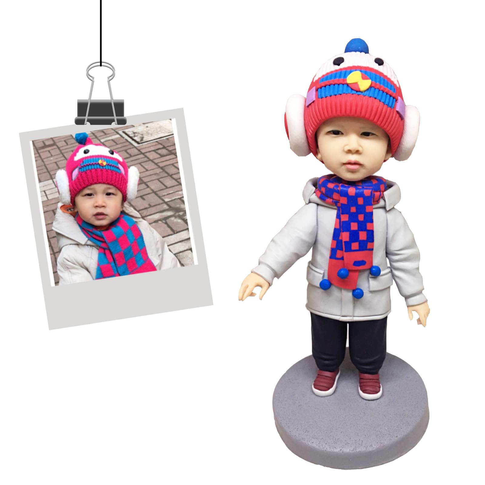 Custom Bobblehead from Photos - Personalized Birthday Gift Sculpture - Unique Handmade Figurine for Anniversaries, Weddings & Special Occasions