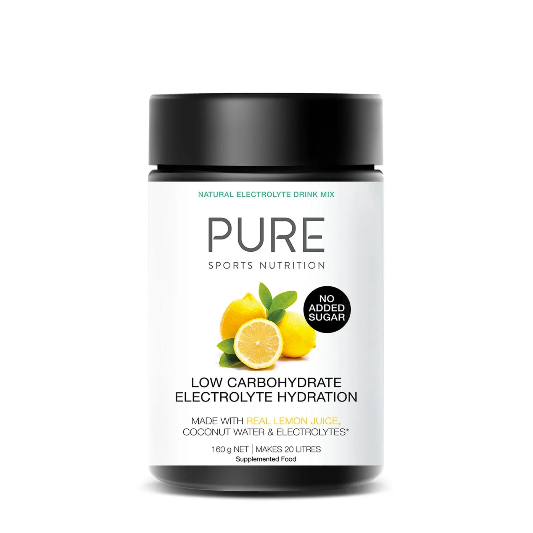 PURE Sports Nutrition Electrolyte Hydration Powder - Low Carb Electrolyte Supplement for Athletes & Fitness - Ideal for Workout Recovery, Running & Gym Performance