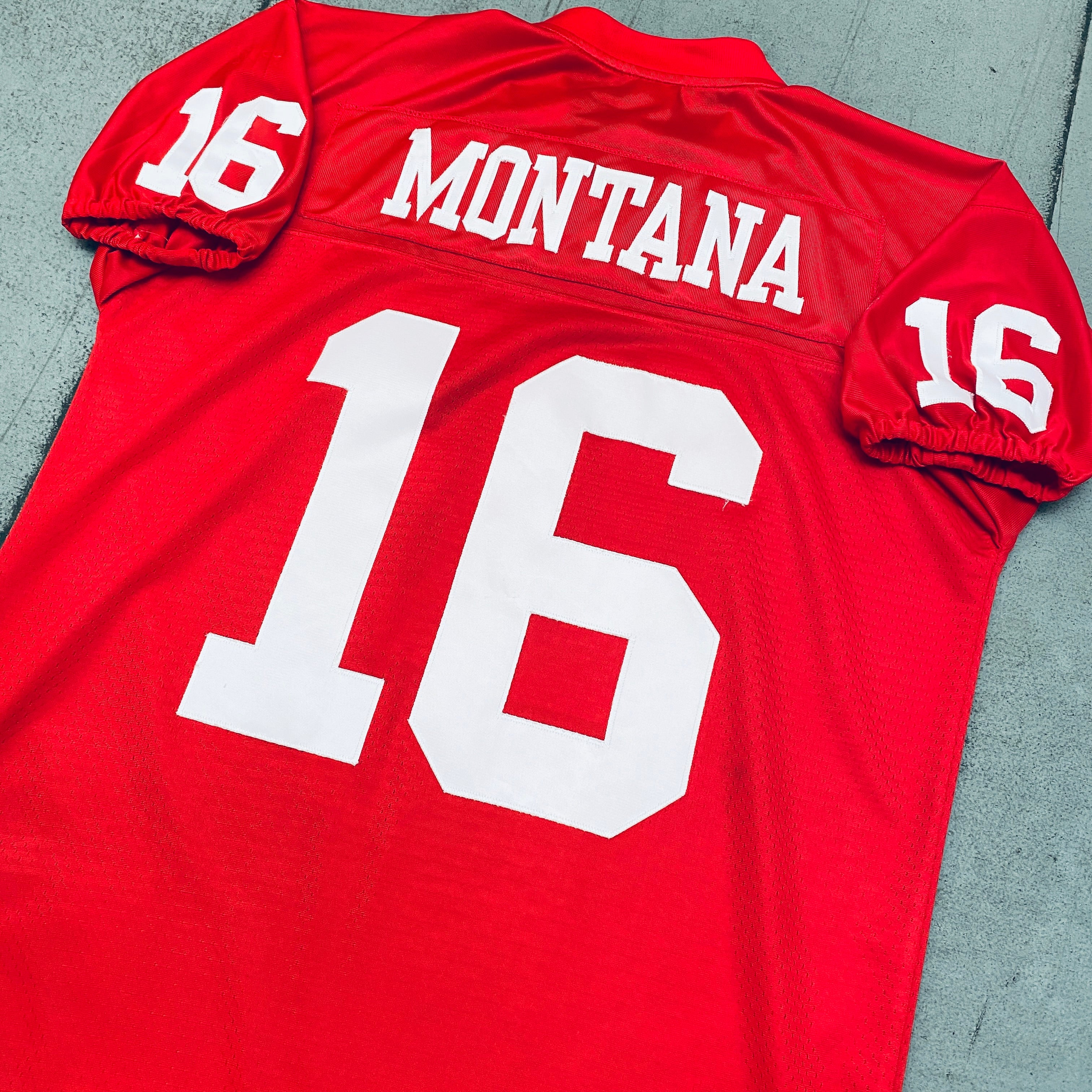 Authentic Joe Montana 1990 Throwback Jersey - Stitched San Francisco 49ers NFL Football Jersey (Size L) - Perfect for Game Day, Collecting & Fan Gifts
