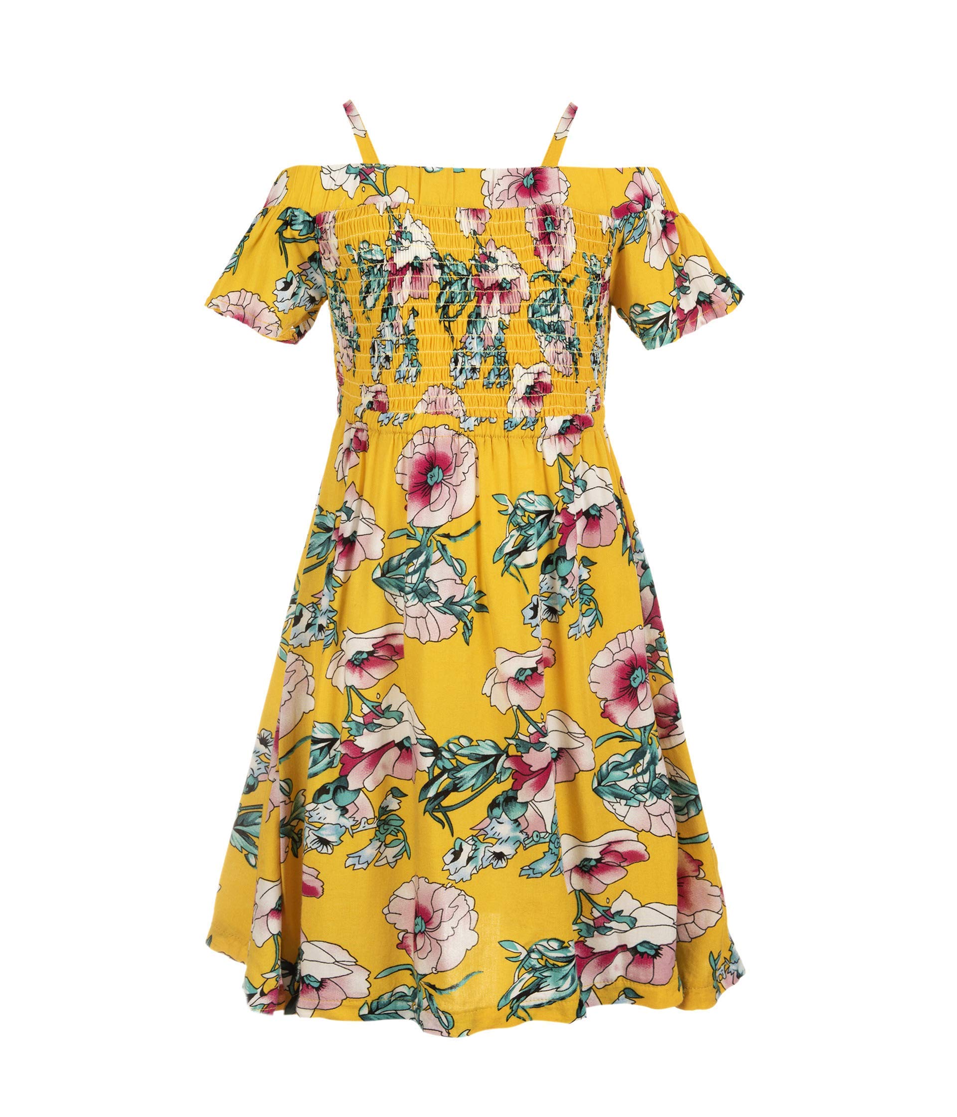 Appaman Girls' Tropical Floral Juniper Dress with Smocked Top - Toddler to Big Kids Sizes | Perfect for Summer Vacations, Beach Parties & Family Photos