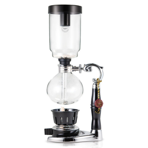 Yama Siphon 3 Cup Glass Tabletop Coffee Maker - Premium Vacuum Coffee Brewer for Home & Office Use - Perfect for Pour Over Coffee Lovers & Specialty Coffee Enthusiasts