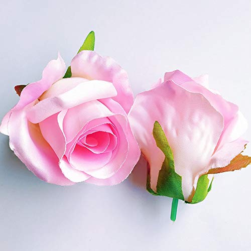 BOSAIYA 10pcs Realistic Silk Peony Flower Heads for DIY Wedding Decor, Floral Wall Background, Bouquet Arrangement - Pink Rose, 10cm - Perfect for Bridal Showers, Home Decor, and Event Centerpieces