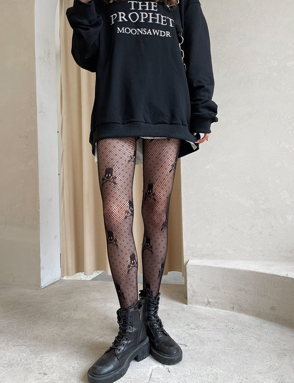 Sexy Fishnet Stockings with Suspenders for Women - High Waist Lingerie Tights | Perfect for Halloween, Cosplay, Boudoir & Night Out Outfits