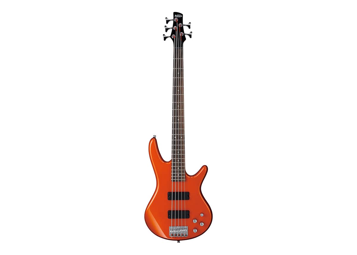 Ibanez Gio SR 5-String Electric Bass Guitar - Roadster Orange Metallic Finish | Perfect for Live Performances, Studio Recording & Rock Music