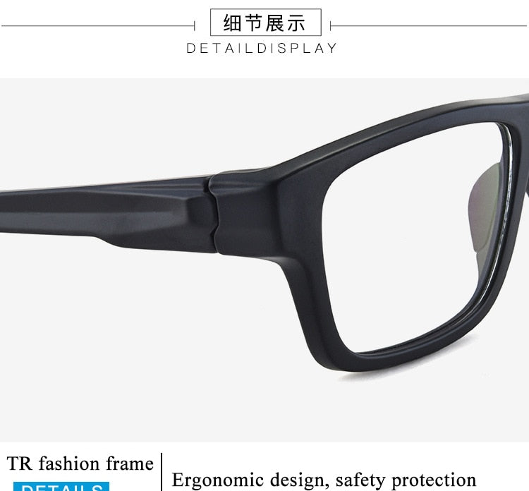 Bclear TR 90 Titanium Full Rim Sports Eyeglasses for Men - Lightweight & Durable Frame (Model ZT9224) - Perfect for Running, Cycling & Outdoor Activities