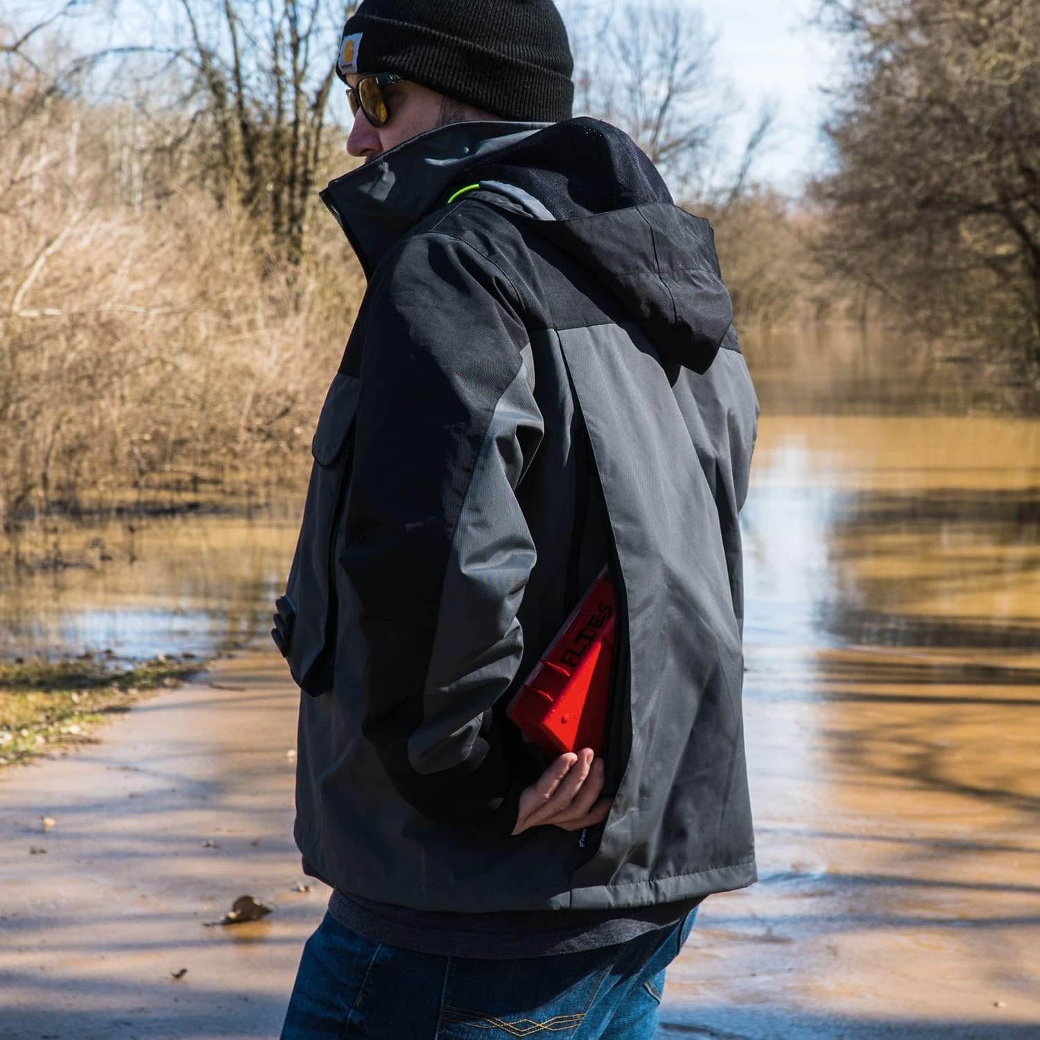 8 Fans Breathable Waterproof Fishing Wading Jacket for Men & Women - Lightweight Rain Jacket for Fly Fishing, Kayaking & Outdoor Adventures
