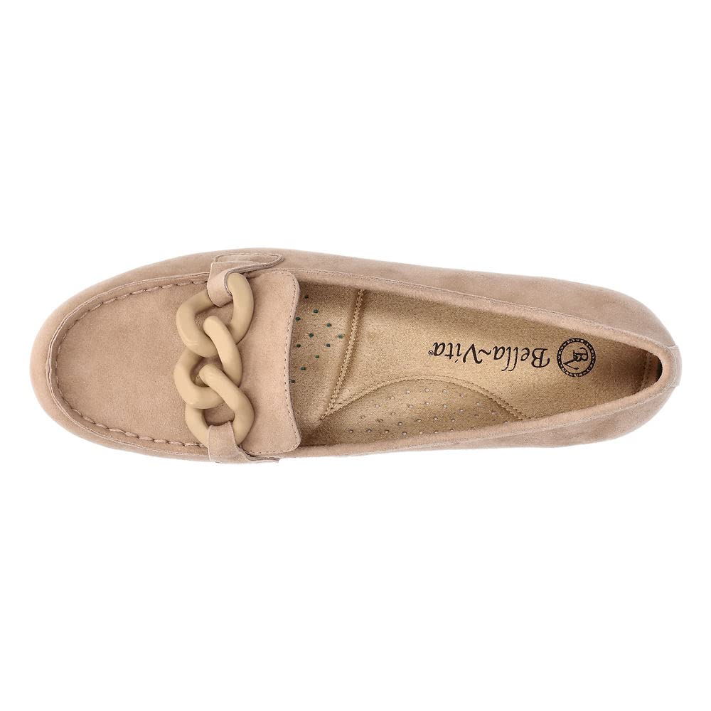 Bella Vita Women's Cullen Leather Moccasin Loafers - Comfortable Slip-On Shoes for Casual Wear, Office & Travel