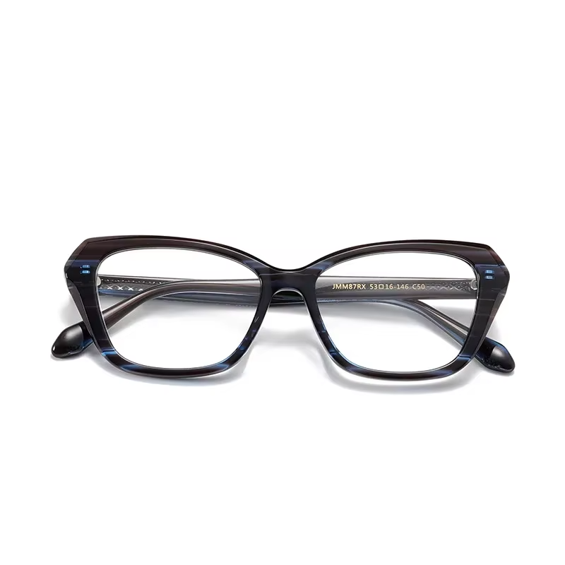 Stylish Aror Unisex Full Rim Square Cat Eye Acetate Eyeglasses Frame 199871 - Perfect for Work, Reading & Fashion Accessories