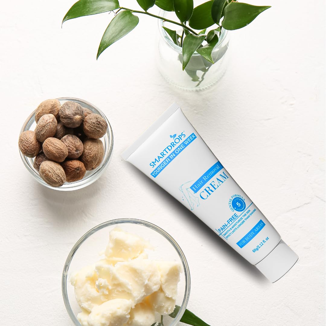 Painless Hair Removal Cream for Body, Legs & Underarms - Gentle Hair Remover for Men & Women - Long Lasting Smooth Skin - Perfect for Bikini Line, Swimwear & Summer Ready Skin