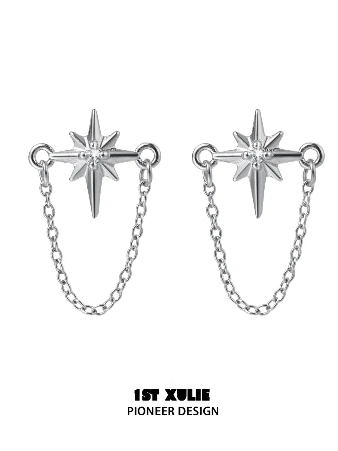 Silver Angel S925 Sterling Silver Cross Chain Earrings ™ - Elegant Religious Jewelry for Women, Perfect for Church, Weddings & Everyday Wear
