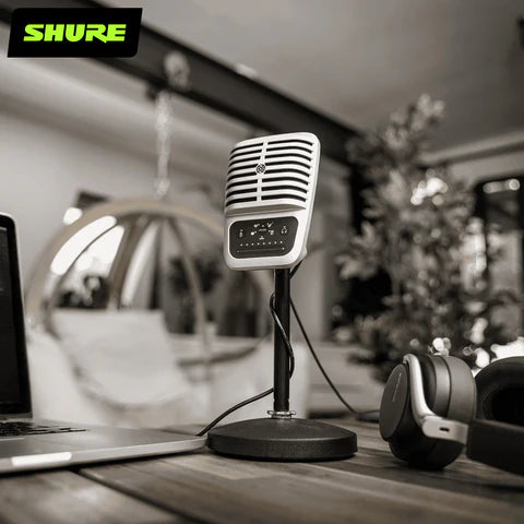 Shure MV51 Professional Digital Large Diaphragm Condenser USB Microphone for Recording, Podcasting & Streaming - Studio Quality Sound for Home & Content Creators