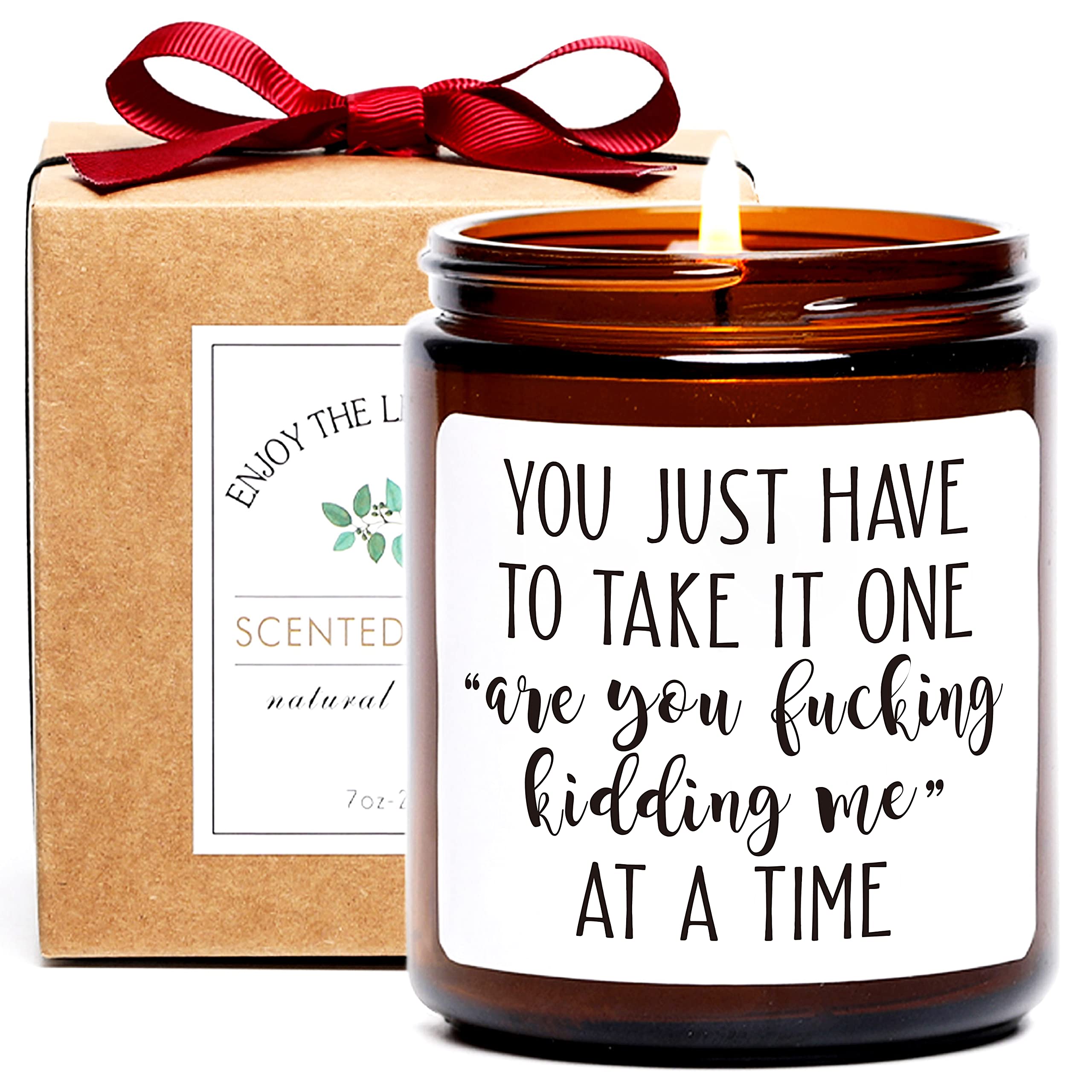 Funny Scented Candles - Unique Birthday Gifts for Women & Men | Best Friend Gifts, Friendship Presents for Her/Him | Perfect for BFF, Girlfriend, Boyfriend, Mom & Coworkers | Great for Home Decor, Relaxation & Special Occasions