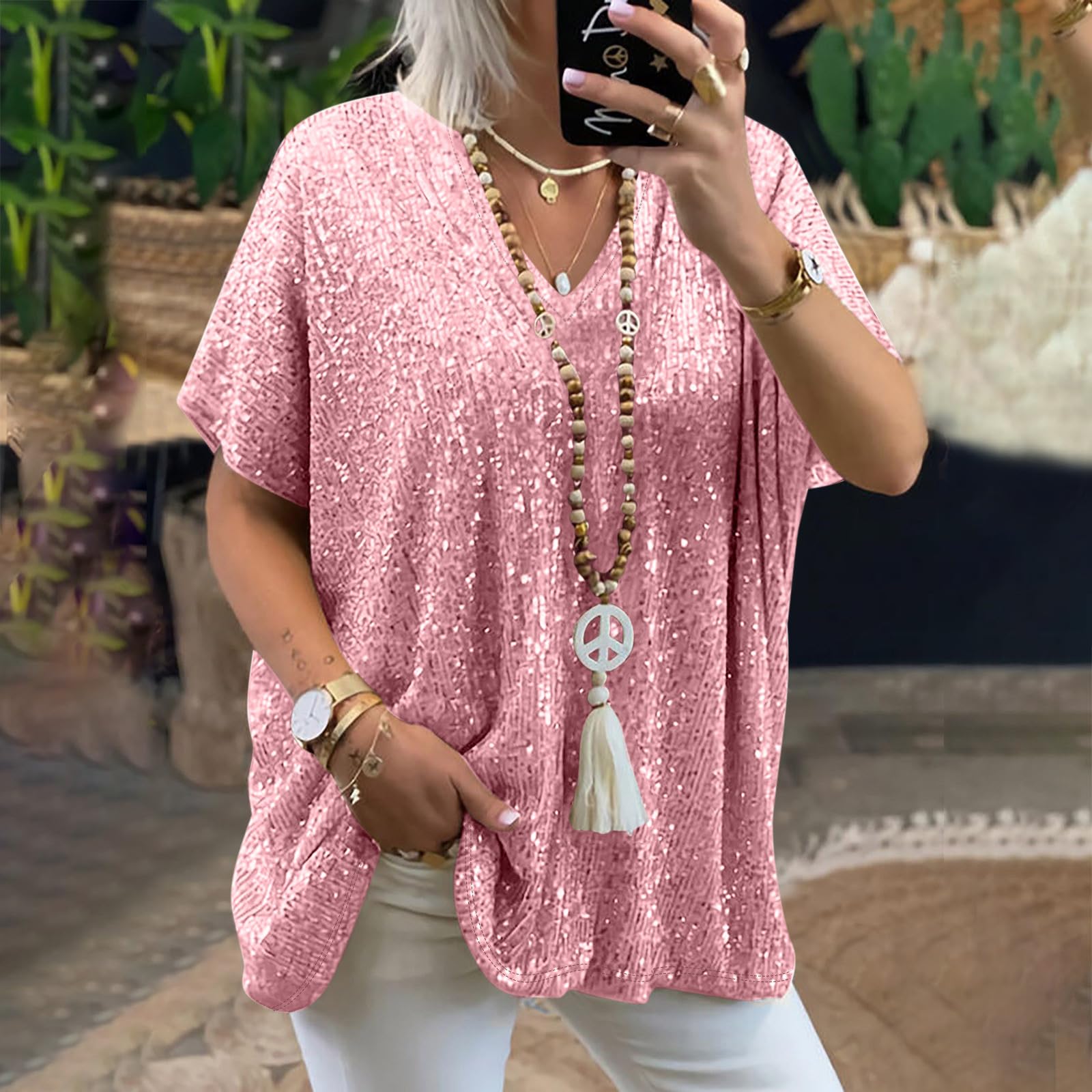 Sparkly Plus Size Sequin Tops for Women - Party & Evening Wear